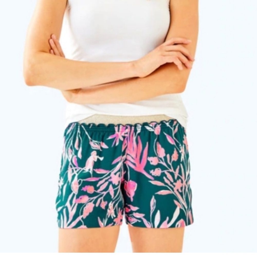 Lilly Pulitzer NWT 5" Rylan Short Tidal Wave Its Prime Time Size Med